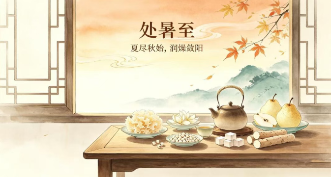 【处暑节气养生】夏尽秋始，润燥敛阳！收好夏秋换季中医养生指南